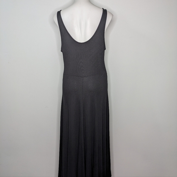 Marine Layer black Lexi Rib fit and flare midi dress XL - Picture 6 of 10